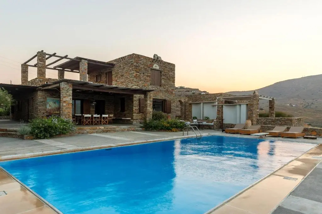 Villa Myrto, breathtaking Aegean view, 5' from Koundouros beach