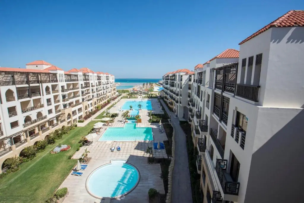 Premium sea view 2 bedrooms 2 bathrooms apartment located within Gravity Hotel & Aquapark Hurghada