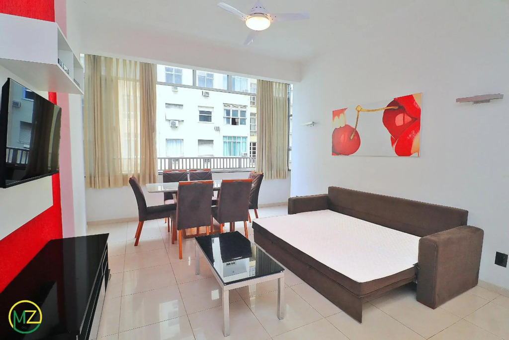 Apartamento moderno de 3 quartos com vista mar para 7 pessoas em Copacabana!