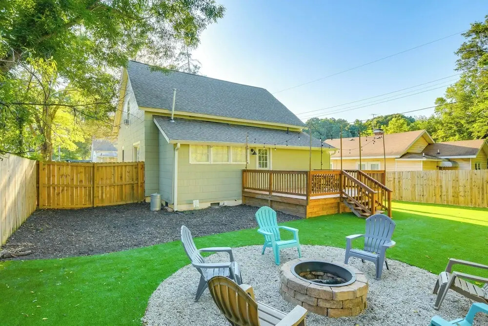 Greenville Escape w/ Deck + Fire Pit