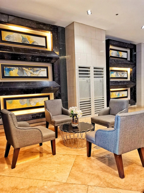 Stylish 1 Bedroom Condo Unit with Perfect Pool View Balcony at Fame Residences
