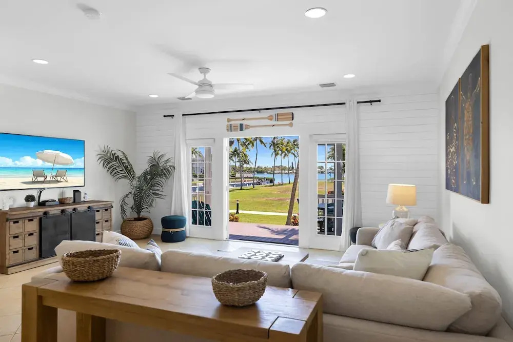 Waterfront luxury Villa 42 with sunset views and boat slip