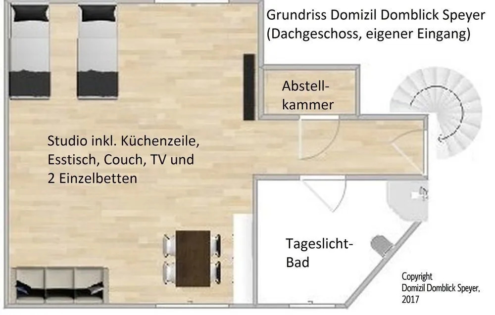 Domizil Domblick Speyer City, Garage, 50m2