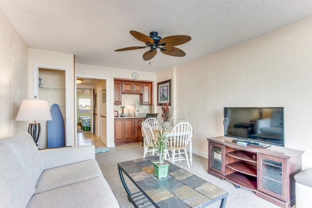 Beach-front Condo with Private Balcony