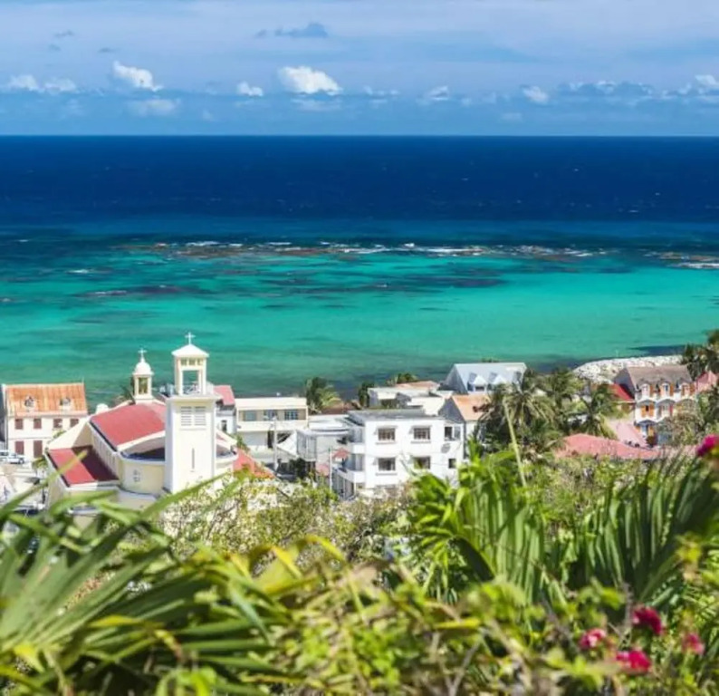 Studio in Capesterre de Marie Galante, With Wonderful sea View, Enclosed Garden and Wifi Near the Beach