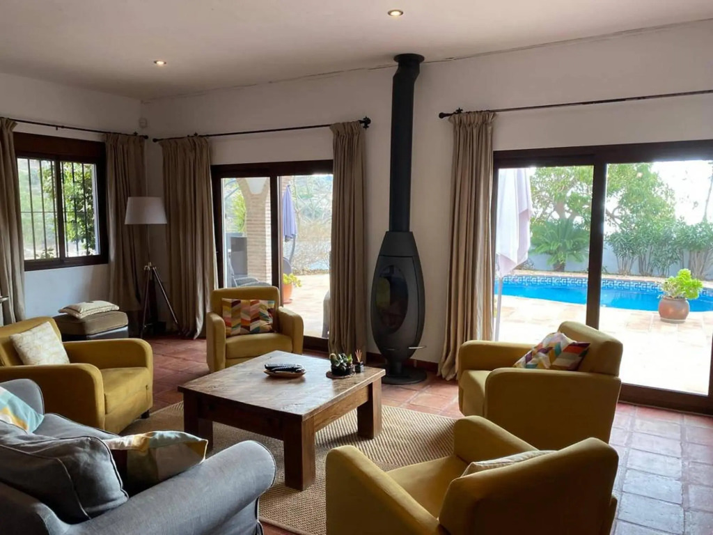 Mountain-view holiday home in Arenas with private pool