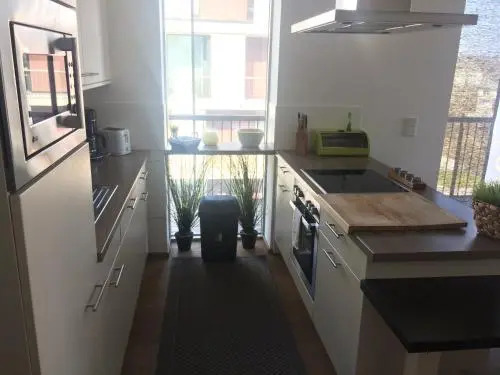Apartment pool and lake