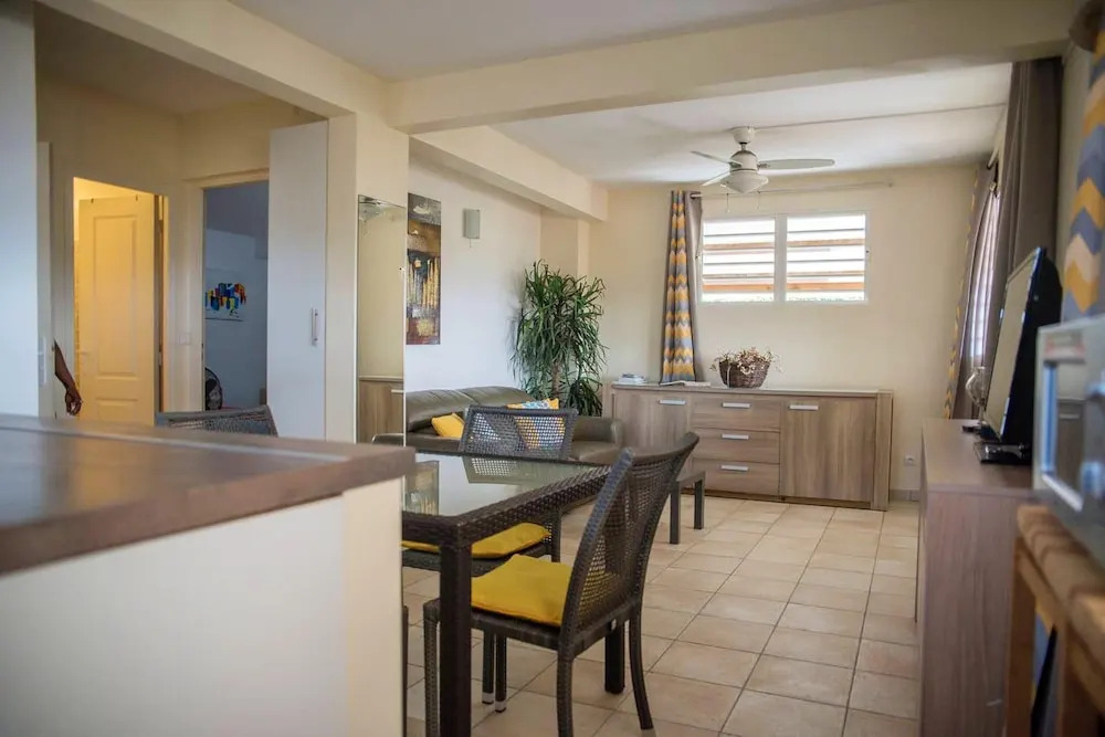Apartment with 2 Bedrooms in Le Lamentin, with Wonderful Mountain View, Furnished Terrace And Wifi - 8 Km From the Beach