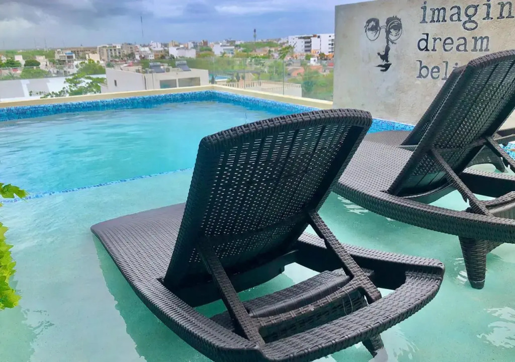 Vintage and Modern Studio con alberca en rooftop Believe B403