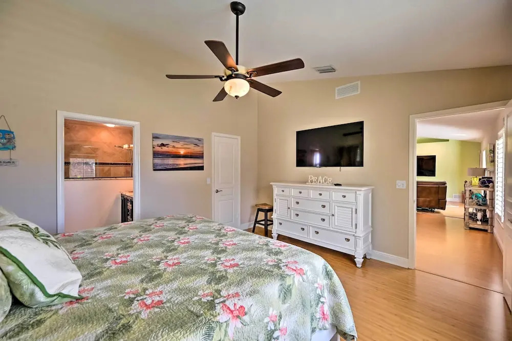 House w/ Heated Pool & Grill - Walk to Beach!