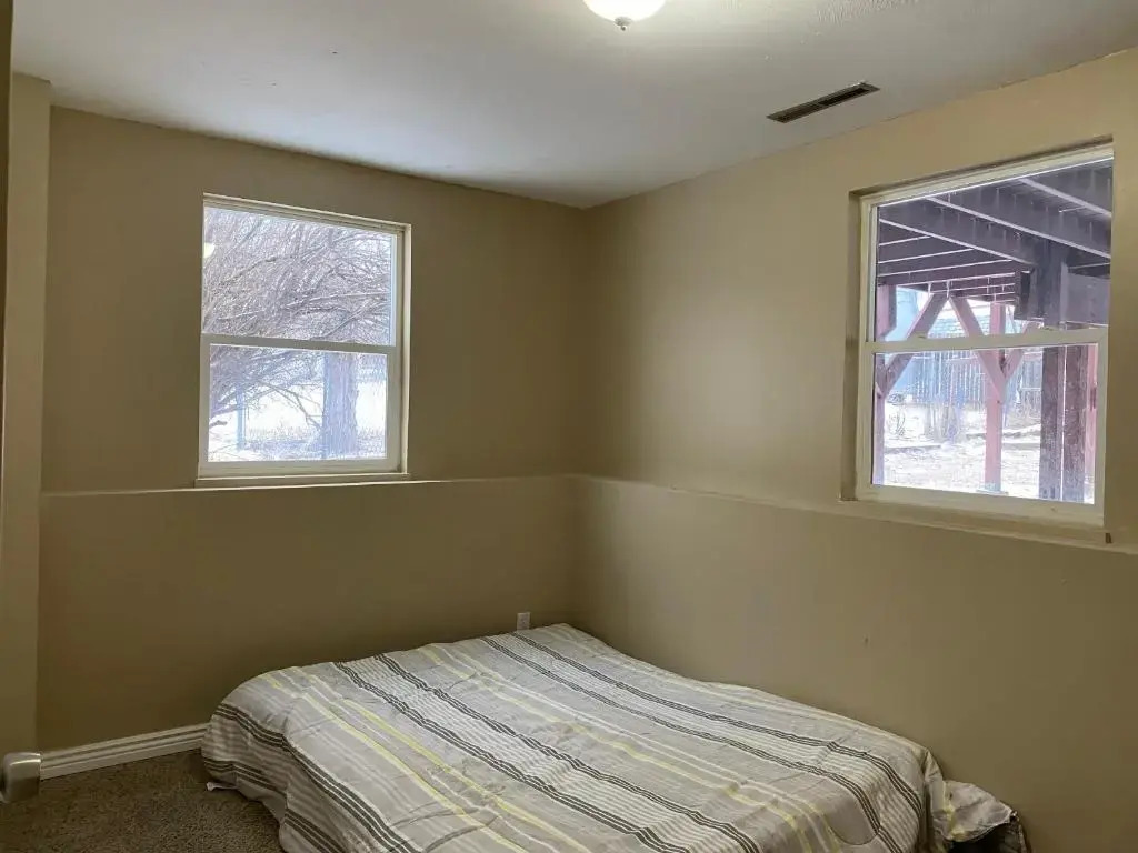 Three bedrooms with one king bed