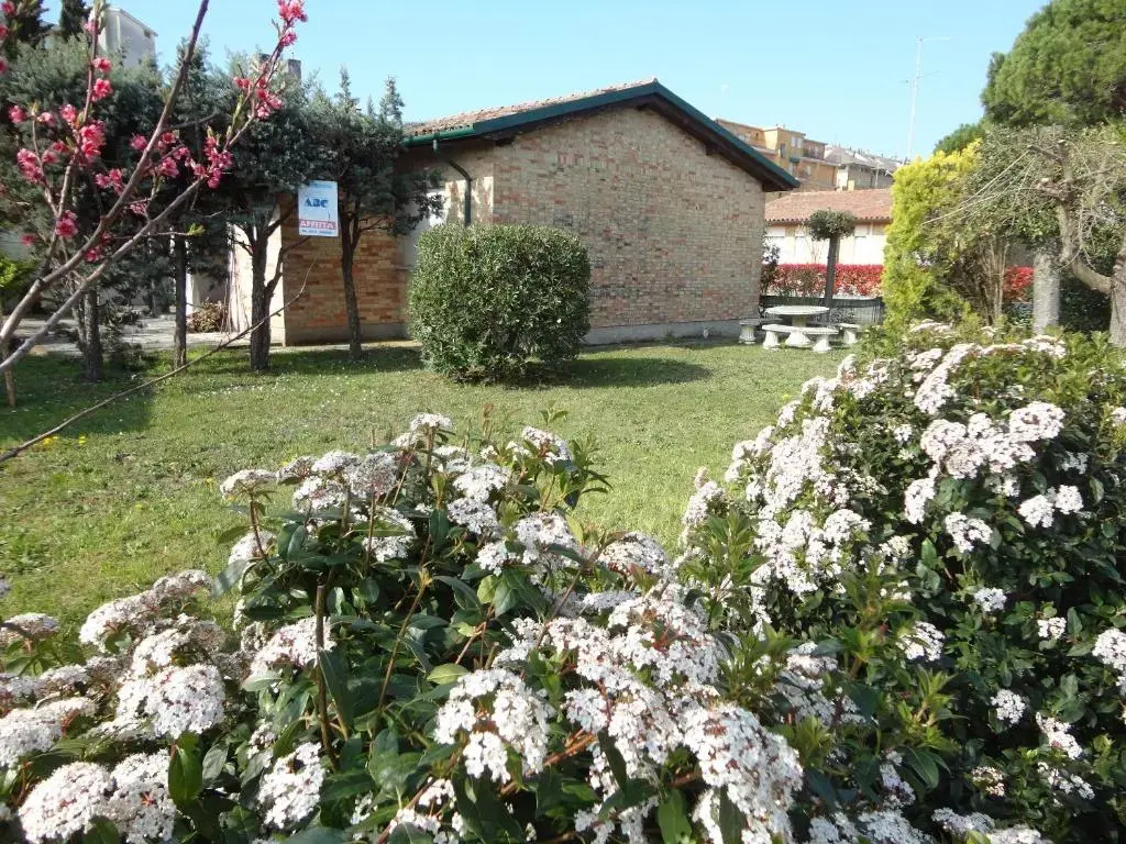 Seaside villa surrounded by a garden