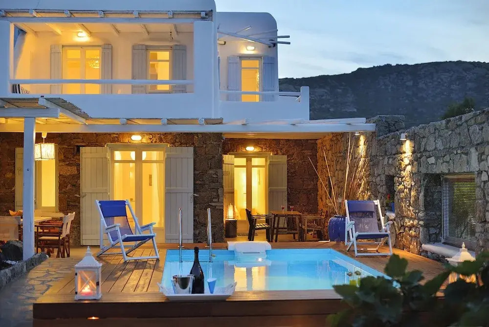 Villa Princess 1 4Bed with Pool Panormos Beach