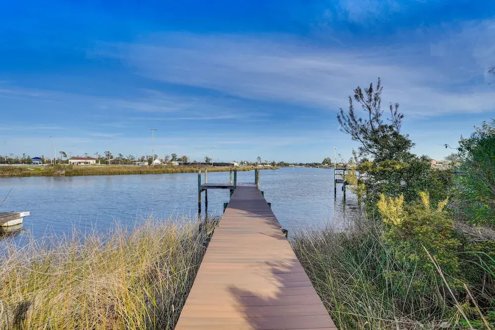 Panama City Waterfront Escape: Fenced Yard & Dock!