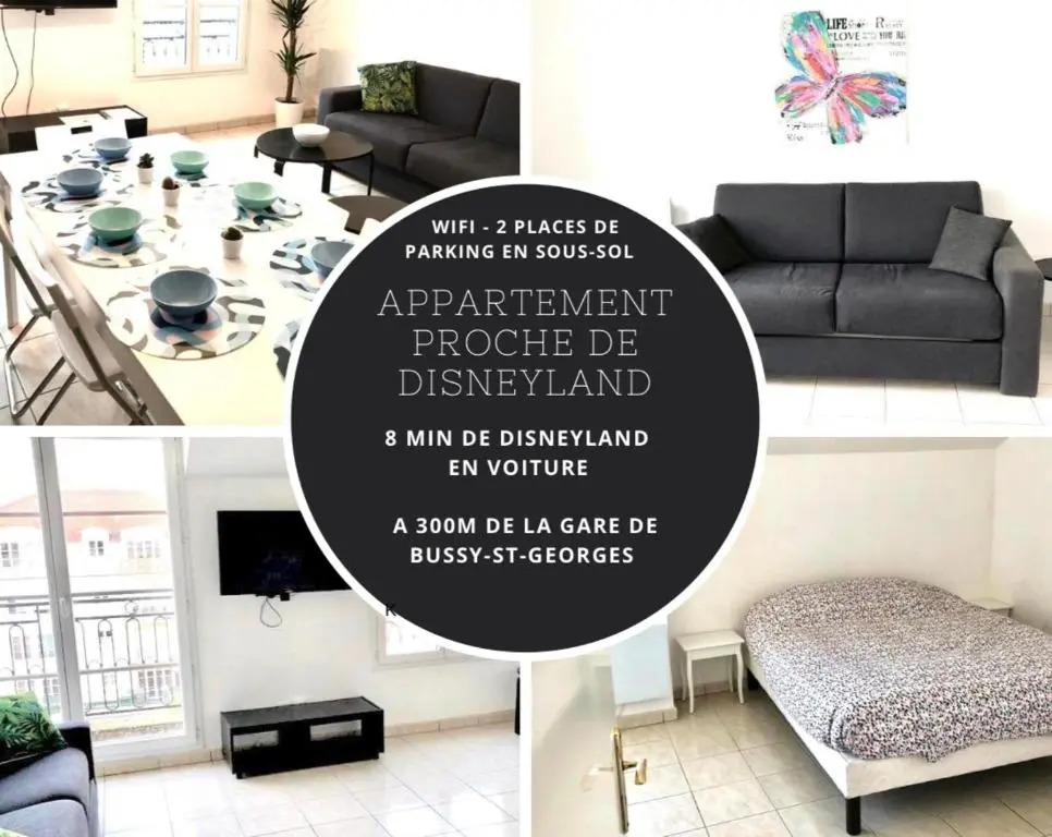 PARIS/DISNEY 50m2 +Balcon Paris’land Appartement