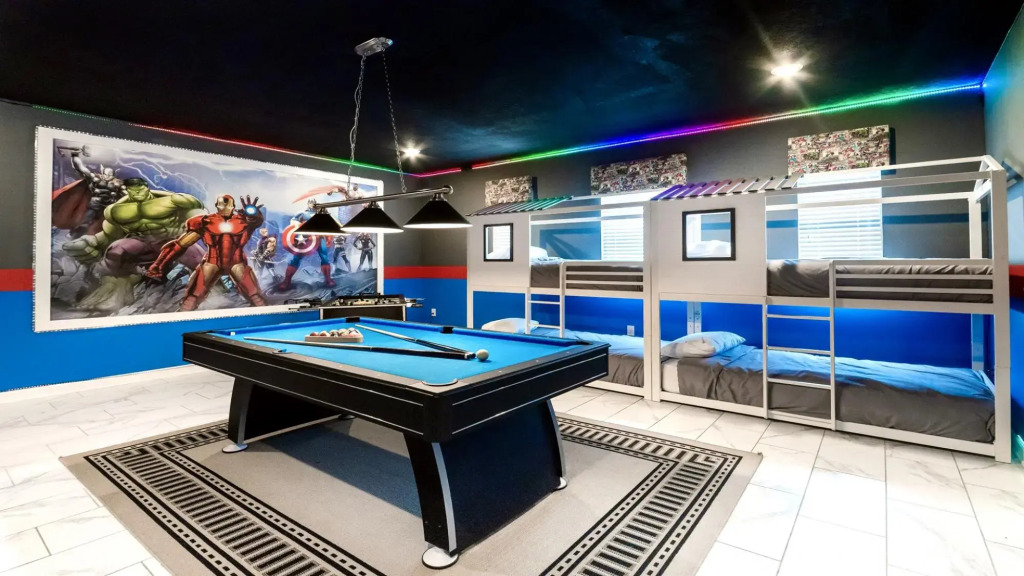Lakeview 9BR Villa Private Pool SPA Game Room Heater