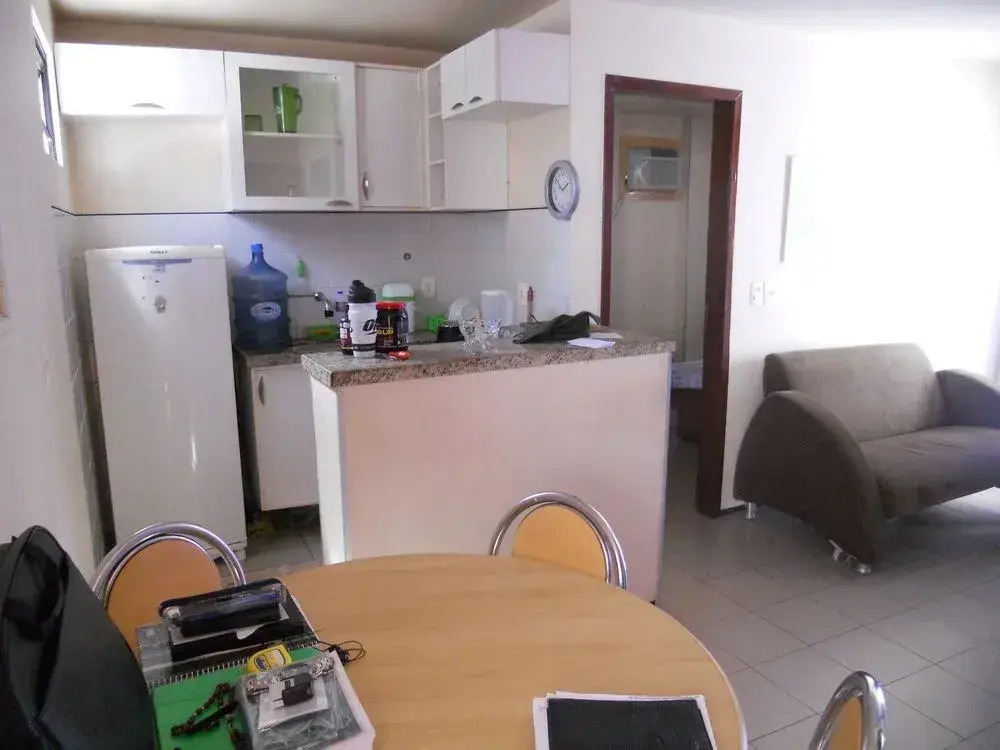 Apartamento beira-mar com piscina