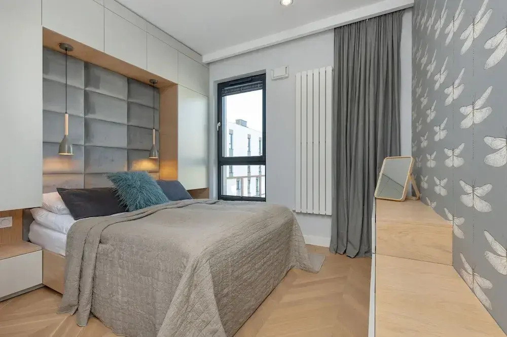 Bright Blue Apartment by Renters