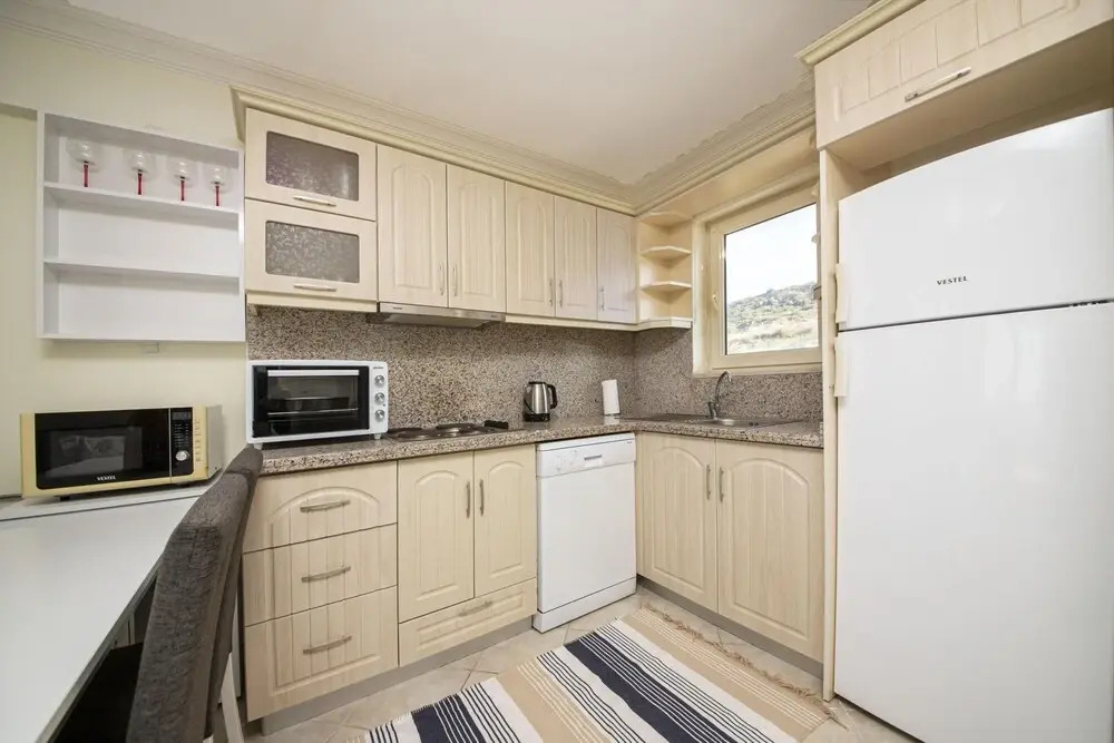 Sleek Flat With Private Beach and View in Milas