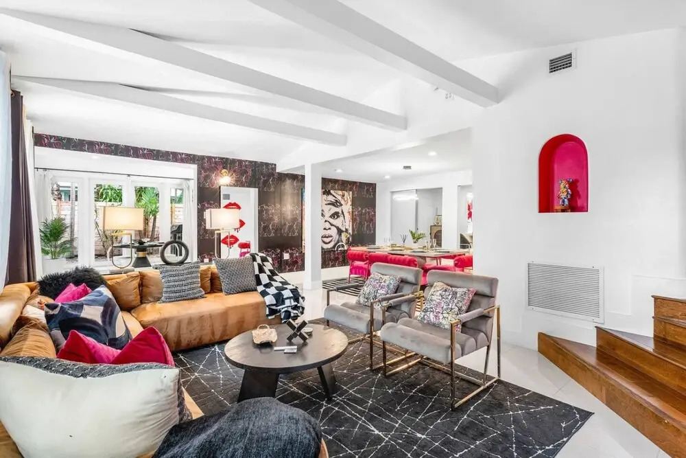 Chic Retreat Heated Pool Floats Close to Beach