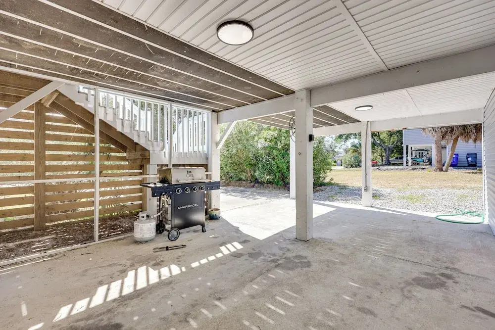 Fenced Yard, 1 Mi to Beach: Oak Island Family Home