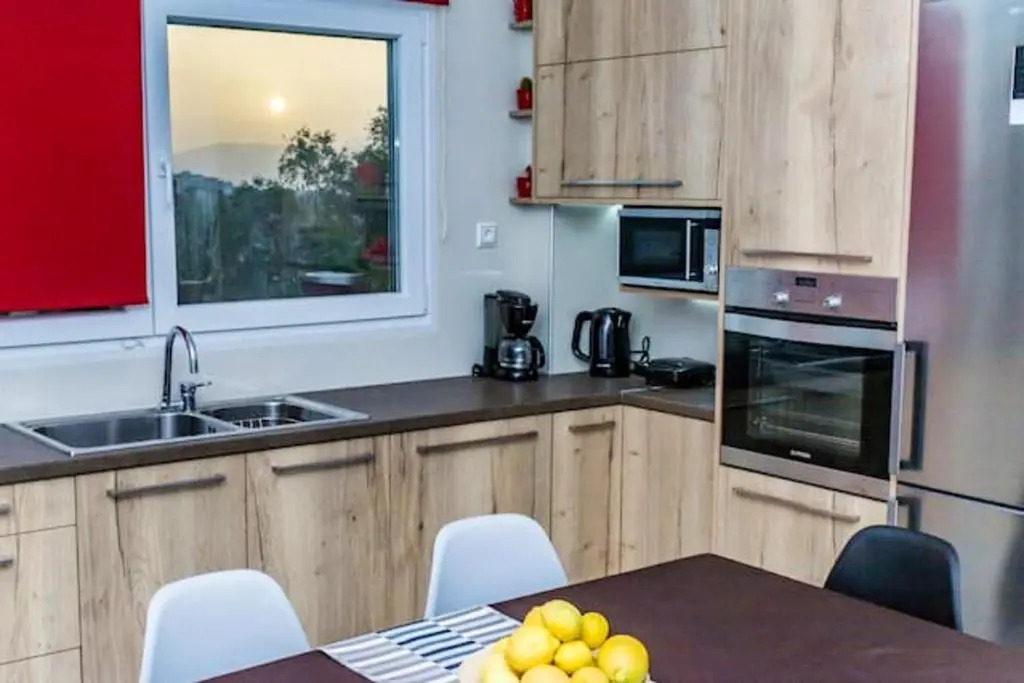 House with 3 bedrooms in Iraklio with wonderful sea view enclosed garden and WiFi 5 km from the beach
