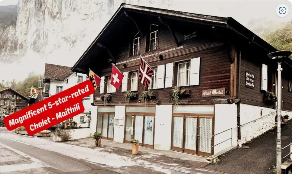 Chalet Maithili Lauterbrunnen -152-Year-Old Majestic Chalet