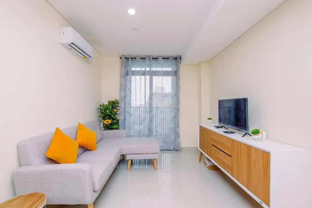 Homey and Fully Furnished 1BR Apartment at Pejaten Park Residence By Travelio