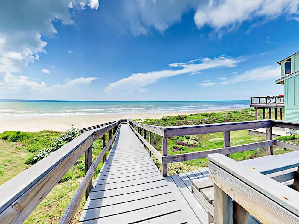 Boardwalk to the Beach in Port A by RedAwning