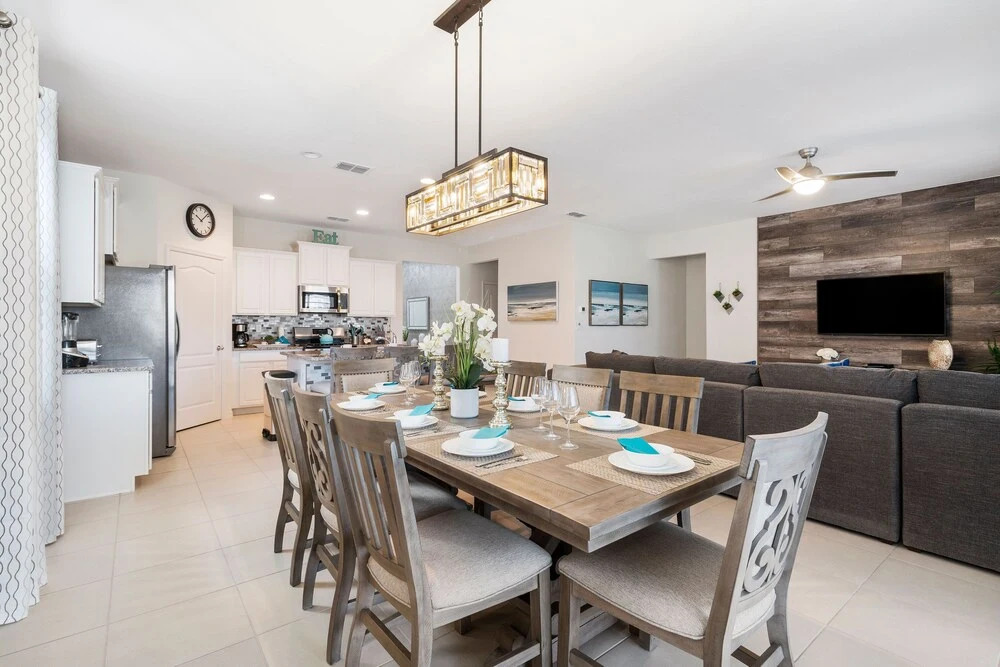 Solterra Resort Davenport FL Clubhouse Area - 7 Bedroom 6 Bath Home with Private Pool Spa - Lazy River 20 min from Disney