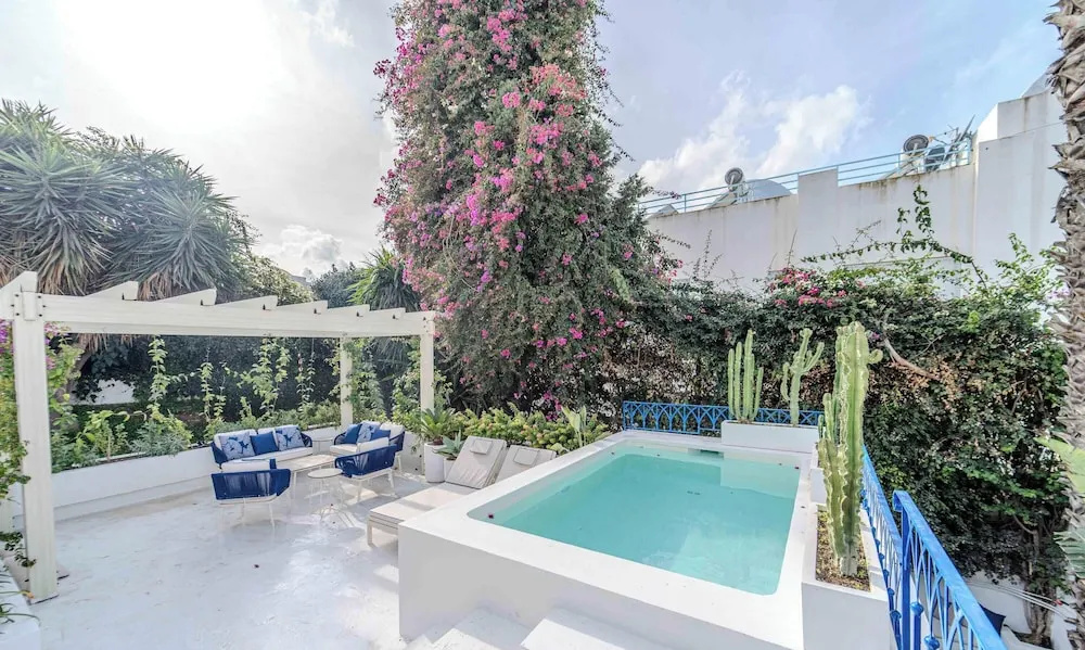 Les Bleus d Amen Heated Pool Blue Villa