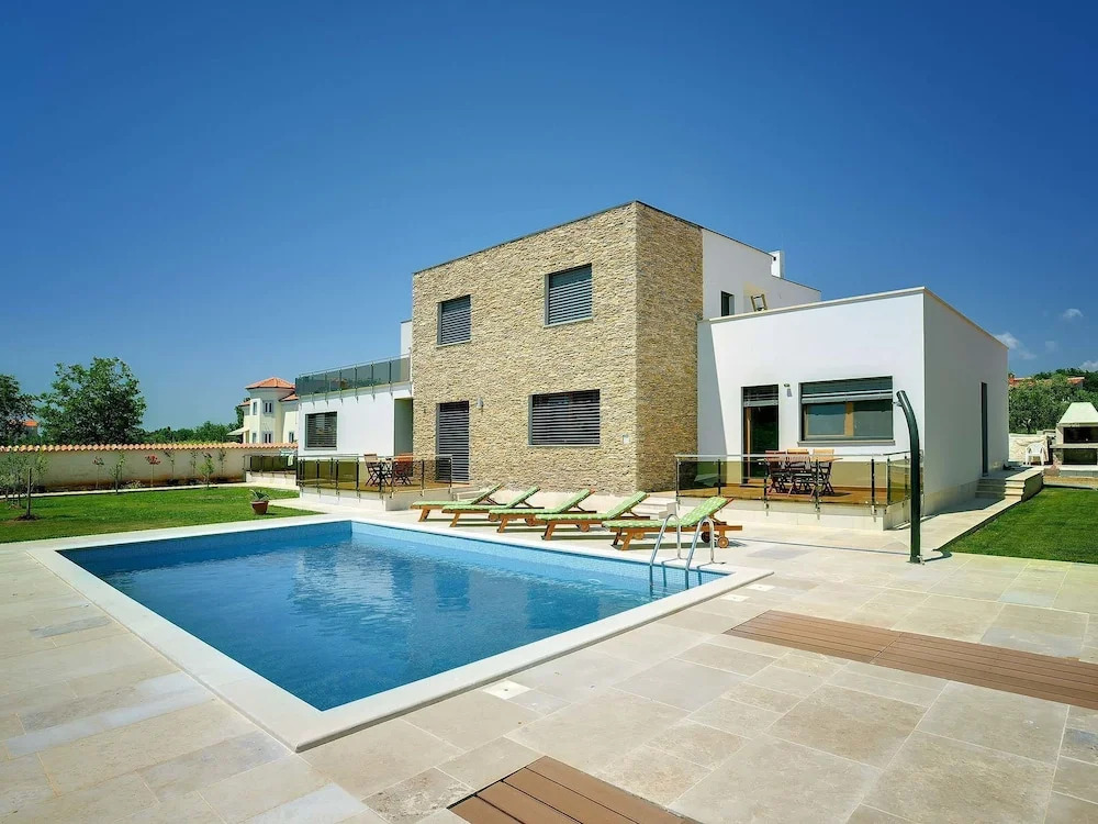 Modern Villa Consisting of two Apartments With Private Pool, Near the Beach