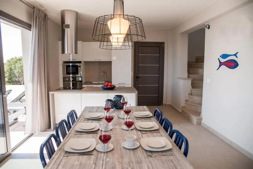 New Villa Blue with private pool at Trapezaki