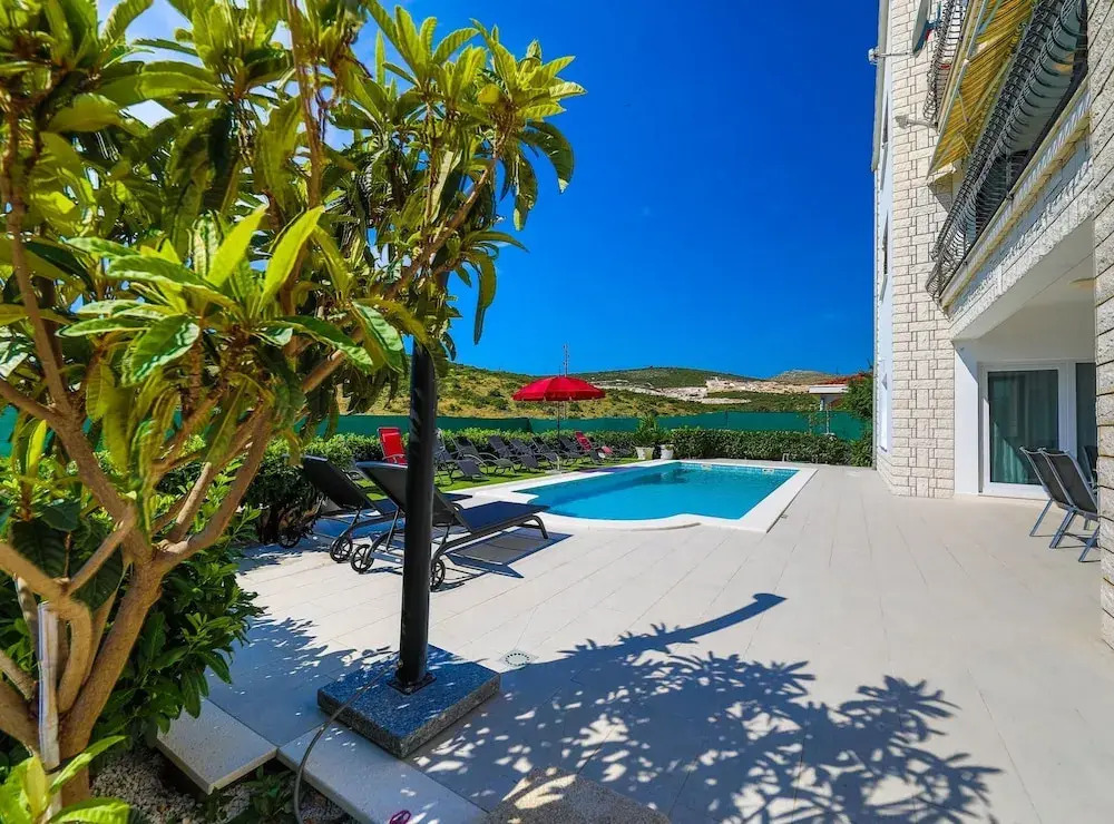 Scenic Elegant Trogir Villa with Pool