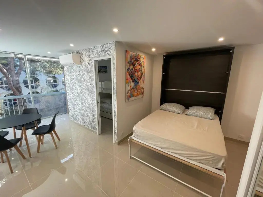 Grand studio en centre ville et à 50 mètres du port, climatisé