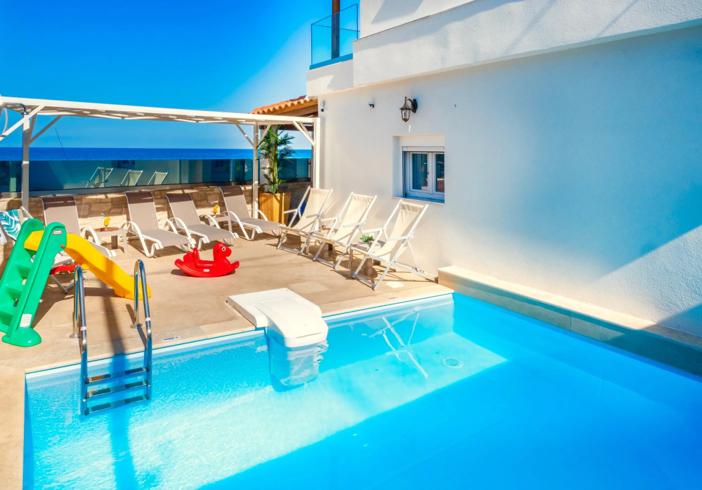 Thalassa Beachfront Villa with private pool