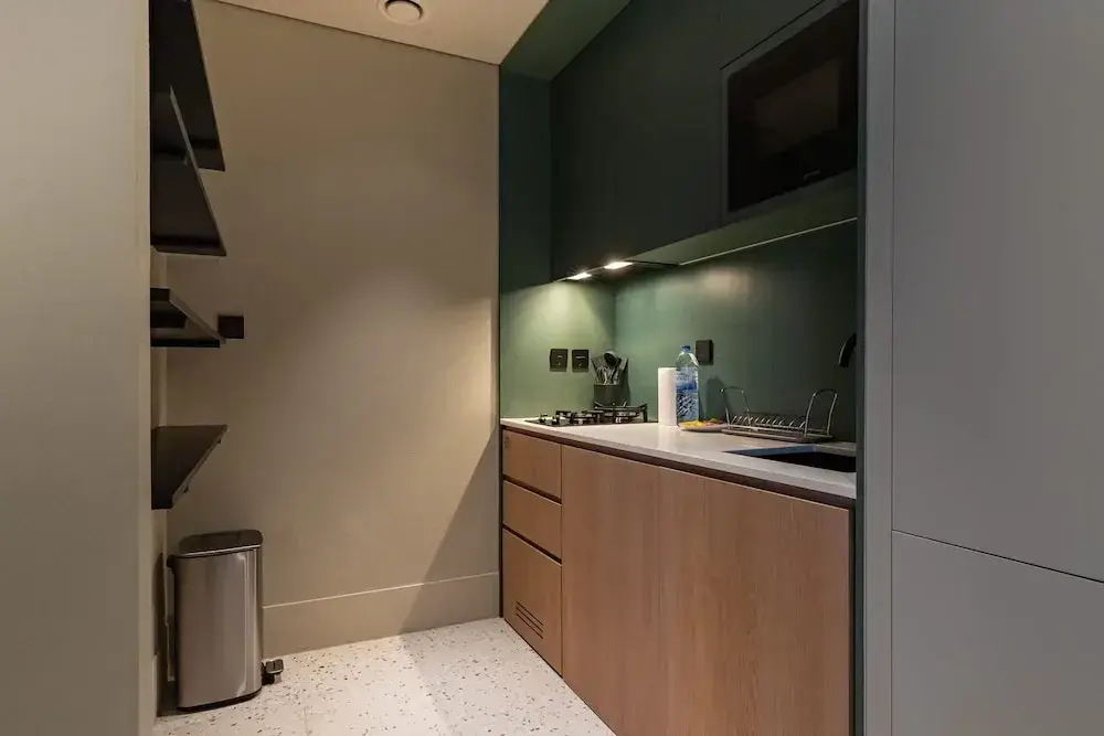 Modern Studio at Upside Living With Burj Khalifa View by Simply Comfort