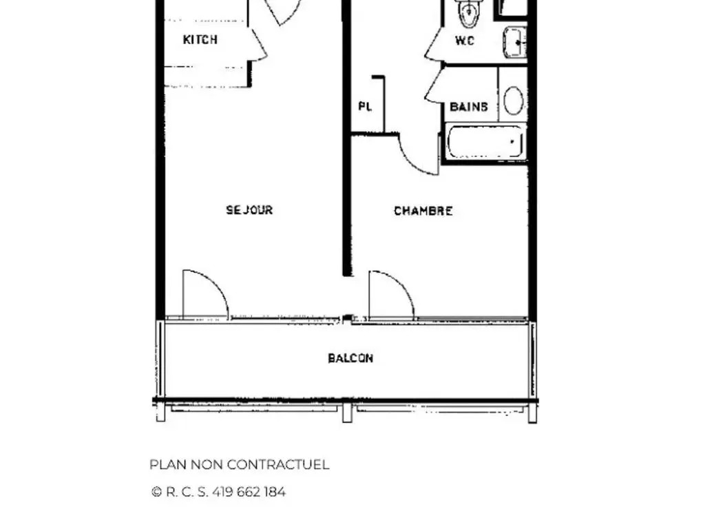 Appartement Les Menuires, 2 pièces, 6 personnes - FR-1-452-186