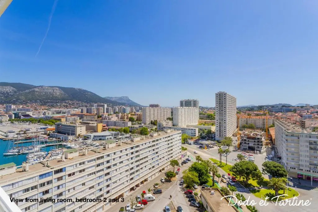 Sea view 3 bedroom with AC and parking - Dodo et Tartine