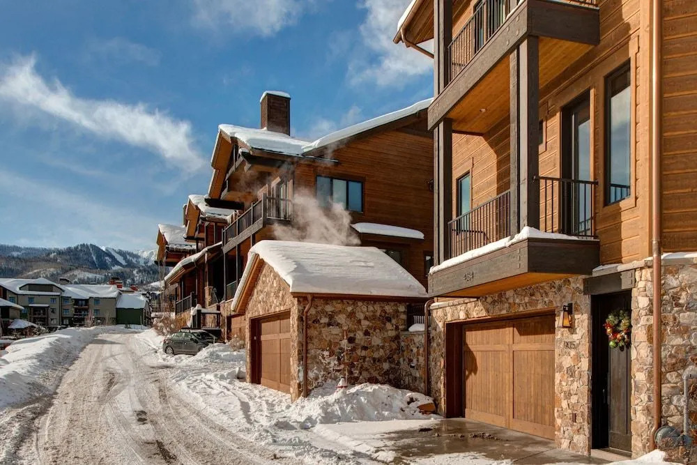 Ski Side Stunner with Pool by RedAwning