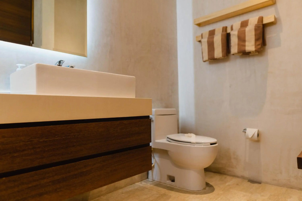Modern studio spa & gym at Central Park Tulum