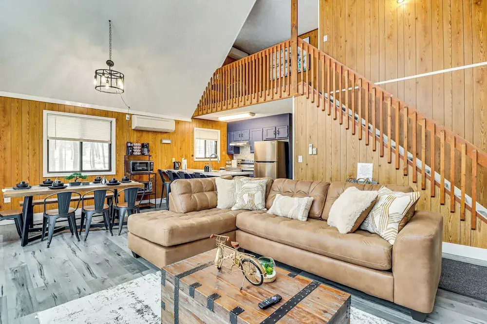 Chalet-view Home w/ Fire Pit & Deck in Clifton Twp