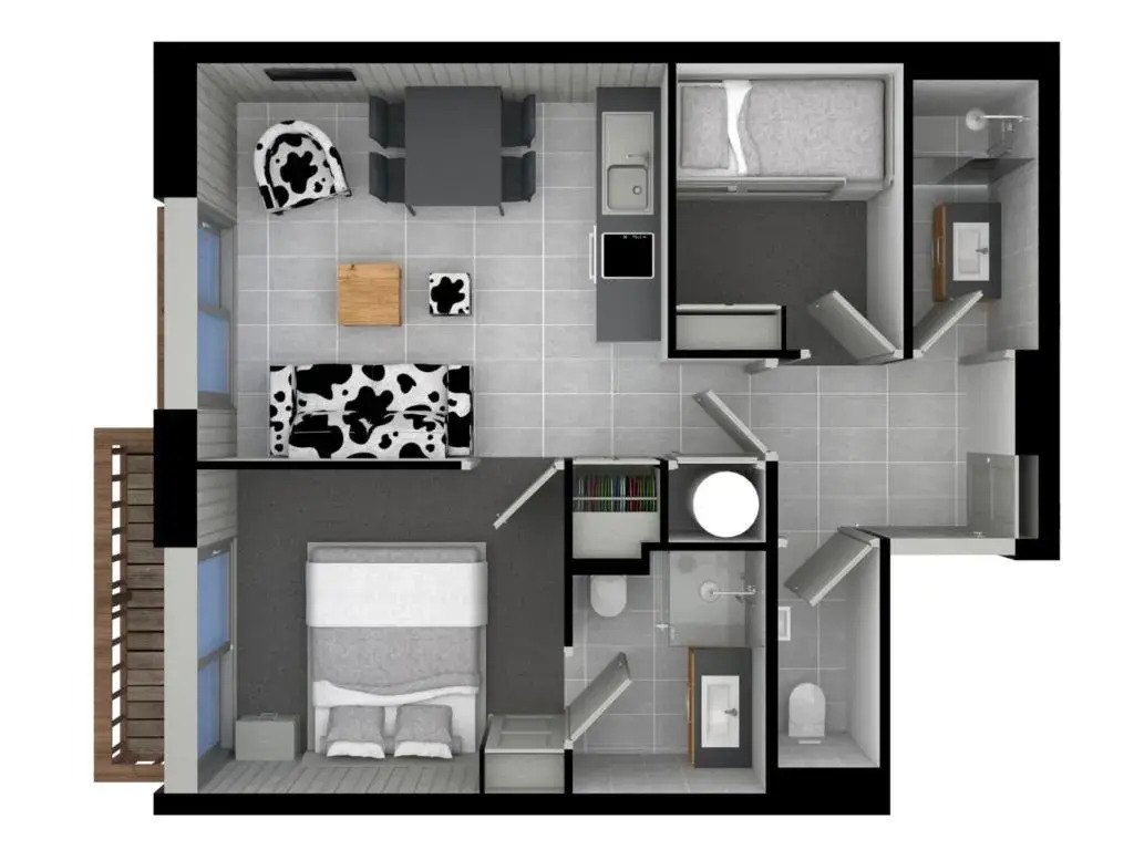 Appartement Courchevel 1650, 3 pièces, 4 personnes - FR-1-563-99