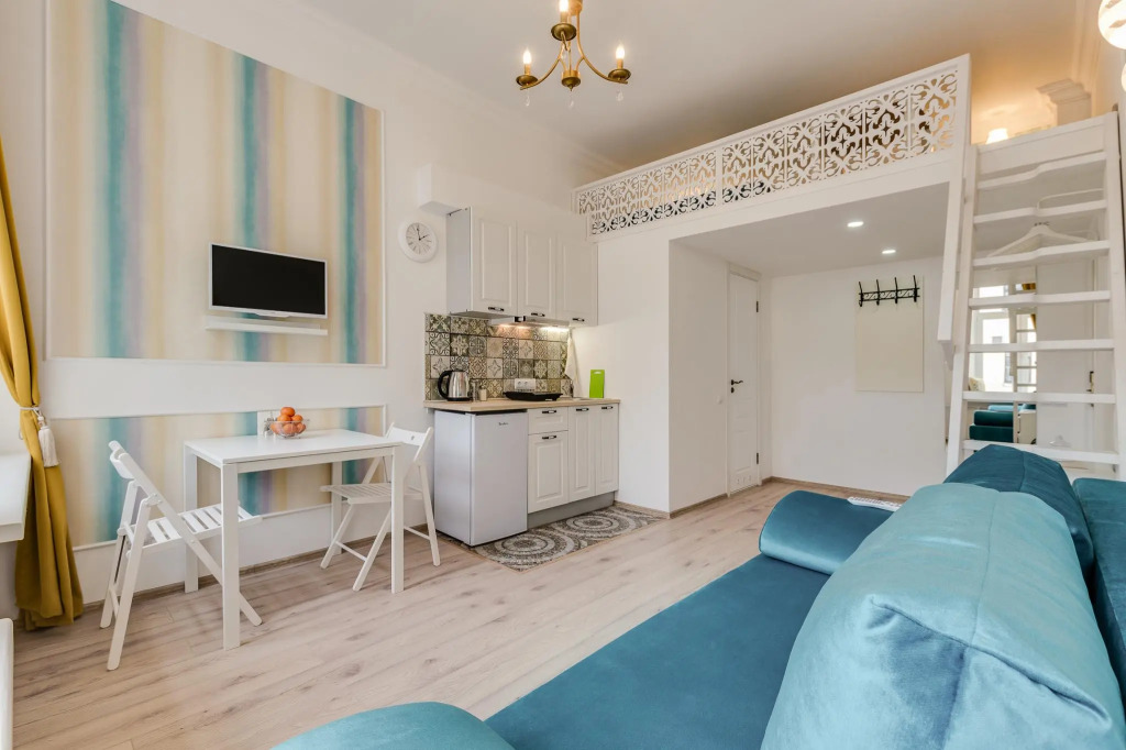 Четырёхместная студия Comfort Дуплекс в Sokroma Фонтанный дом