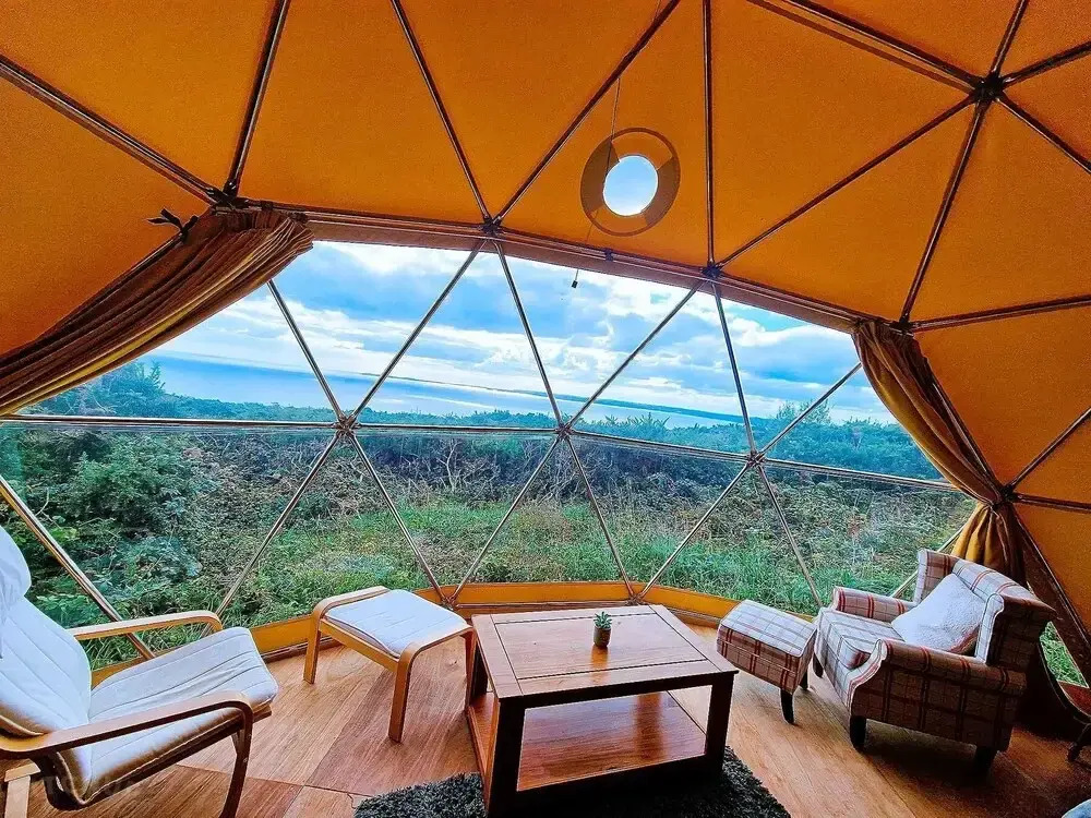 Geodesic Dome With Sea Views