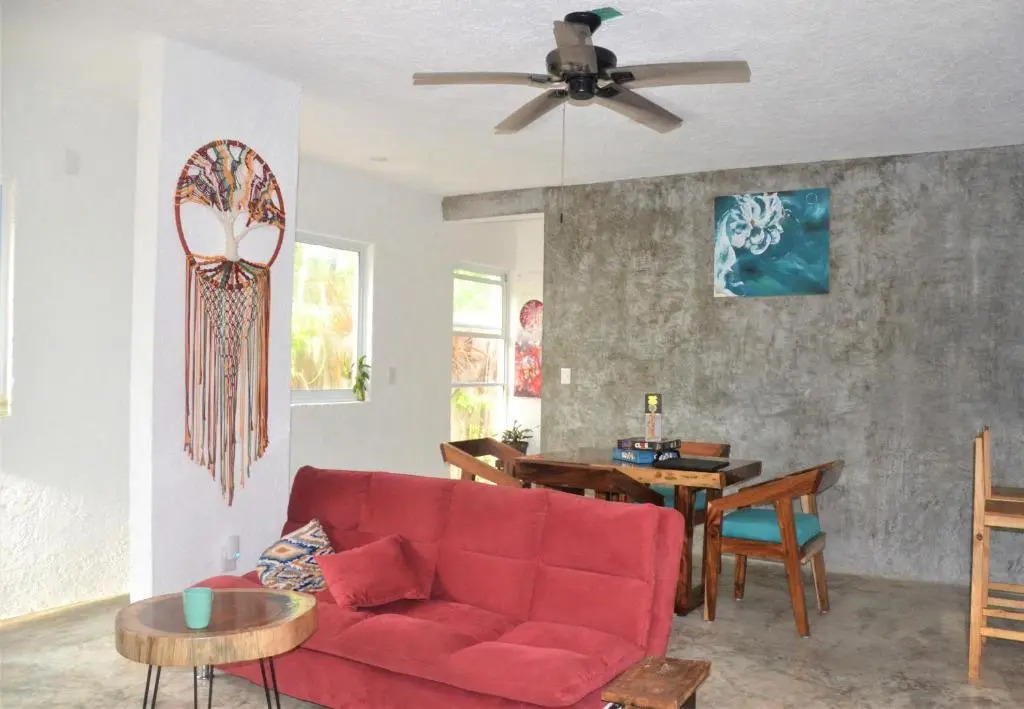 Relaxing comfortable jungle view Eklum Villa Rivera Maya Puerto Morelos POOL AC GYM GATED COMMUNITY