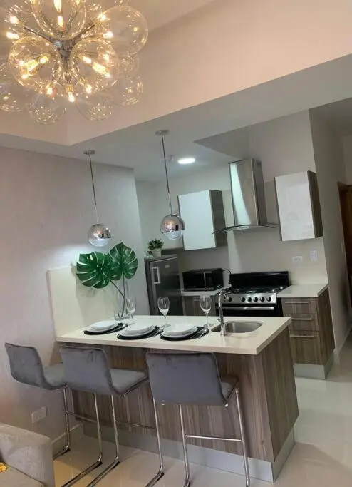 1BR modern centric apartment Pool, gym, rooftop Santo Domingo