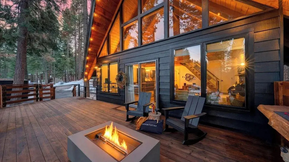 Hot Tub Firepit Loft Suite & Mins to World-class Skiing Tahoe A-frame Retreat by Avantstay