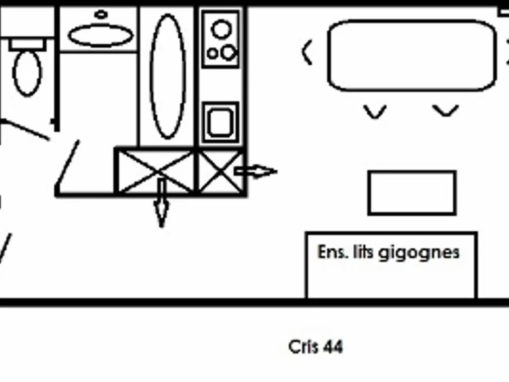 Appartement Méribel, 2 pièces, 4 personnes - FR-1-411-654