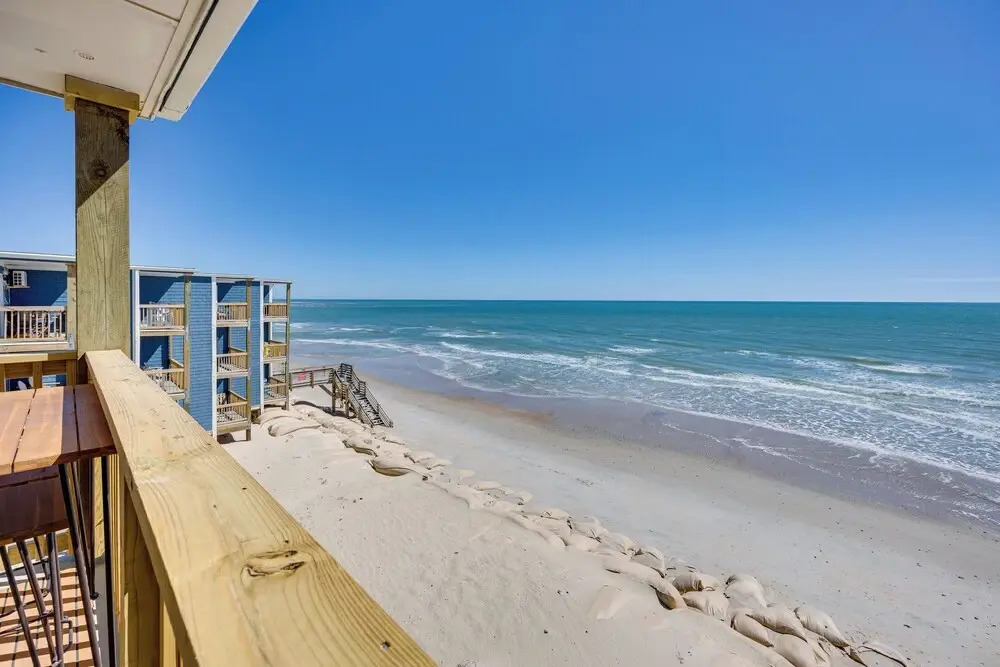 North Topsail Beach Condo w/ Ocean-view Balcony!